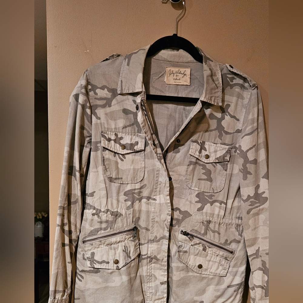 Lily Gray Camouflage Utility Jacket